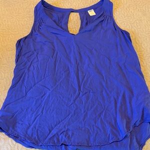 Old Navy Sleeveless Keyhole V-Neck Tank - Blue